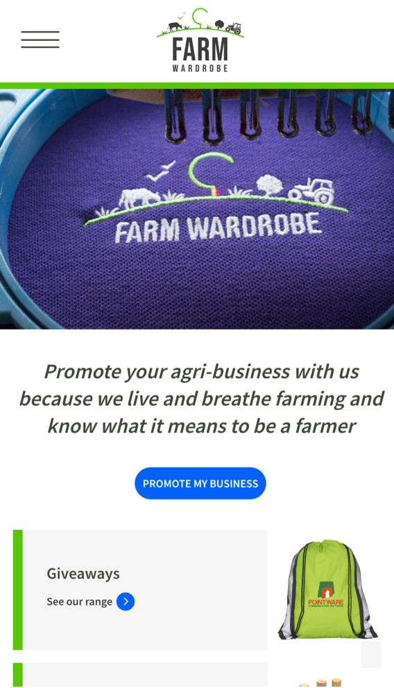 Proud to promote agriculture